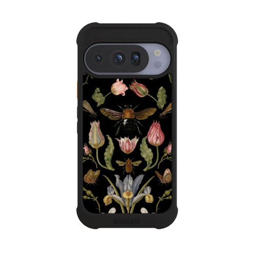 Google Pixel 10 Pro NIVOmax Wildblumen und Biene Schwarz