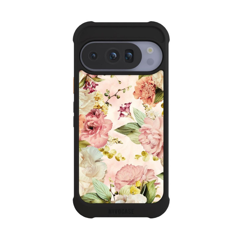Pixel 10 Pro NIVOmax Blumenrahmen Pfingstrosen Beige