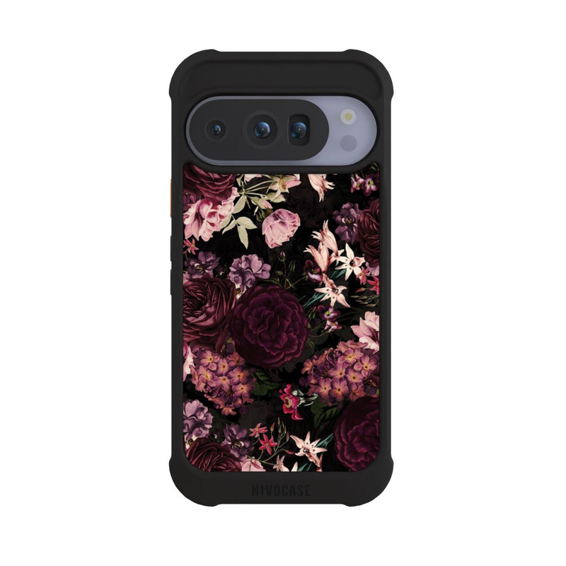 Pixel 10 Pro NIVOmax Fond Fleur Violet Foncé