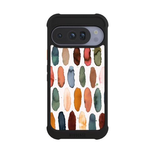 Google Pixel 10 Pro NIVOmax Aquarellstriche aus mineralischem Terrakotta