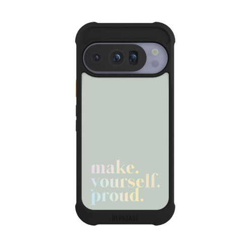 Google Pixel 10 Pro NIVOmax Make Yourself Proud Citation - Menthe et dégradé