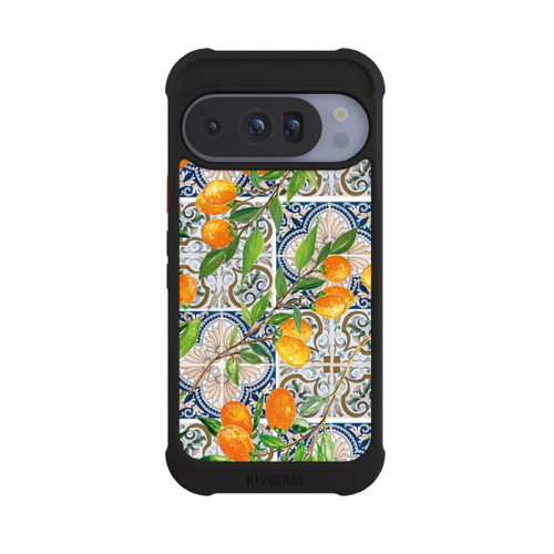 Google Pixel 10 Pro NIVOmax Griechische Orangen Muster