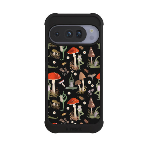 Google Pixel 10 Pro NIVOmax Yoga-Frösche mit Pilzen