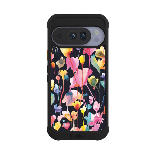 Google Pixel 10 Pro NIVOmax Wildblumen schwarz