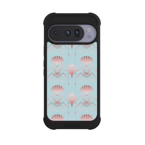 Google Pixel 10 Pro NIVOmax Art Deco Rose Gold Elegance Blue