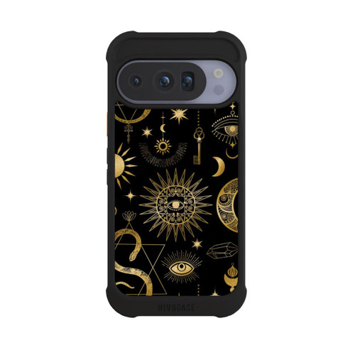 Google Pixel 10 Pro NIVOmax Soleil et Lune Célestes Steampunk