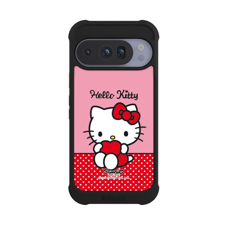 Pixel 10 Pro NIVOmax Hello Kitty sitzend mit Herz