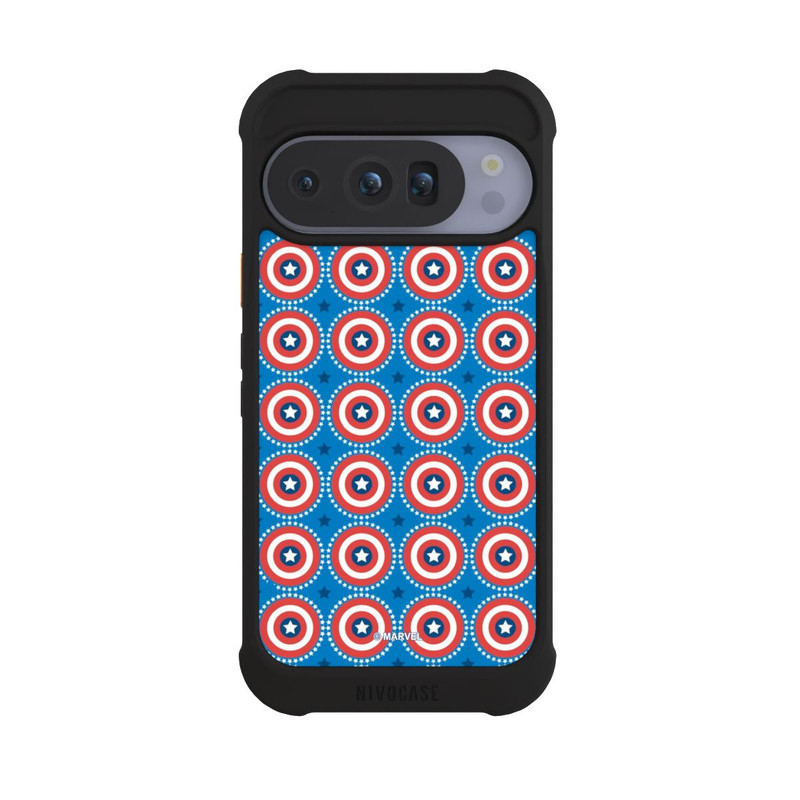 Pixel 10 Pro NIVOmax Captain American Shield Pattern