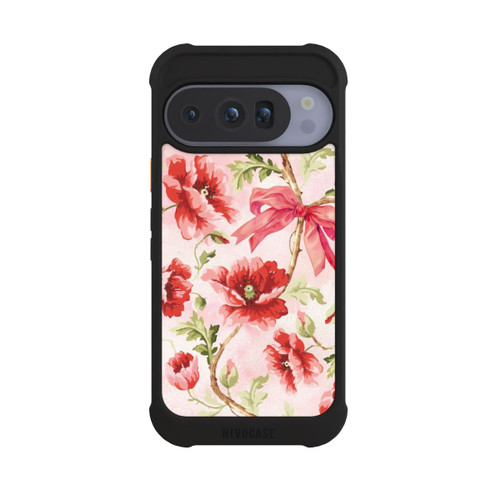 Google Pixel 10 Pro NIVOmax Poppies Pattern Pink