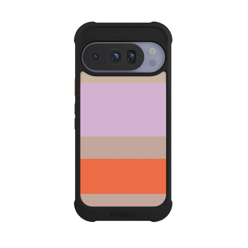 Pixel 10 Pro NIVOmax Moca Lila Orange Stripes