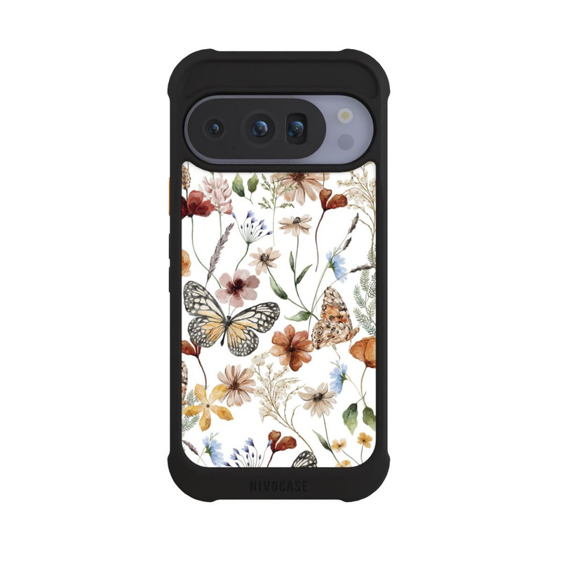 Pixel 10 Pro NIVOmax Wildflowers and Butterflies Pattern