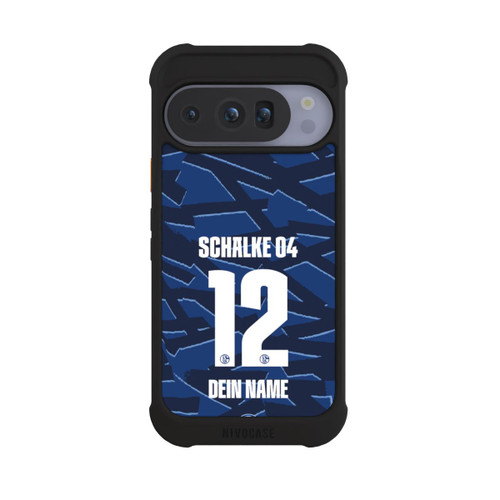 Google Pixel 10 Pro NIVOmax Schalke 04 Trikot Personalisierbar 25-26