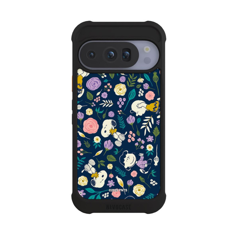 Pixel 10 Pro NIVOmax Peanuts Dark Flower Pattern