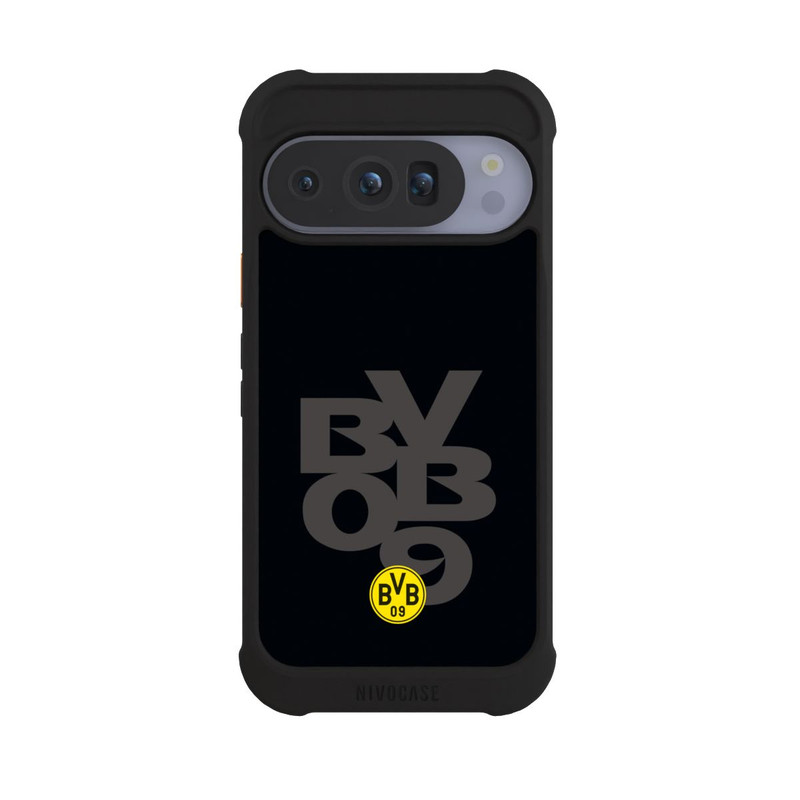 Pixel 10 Pro NIVOmax BVB09 Grau Schwarz