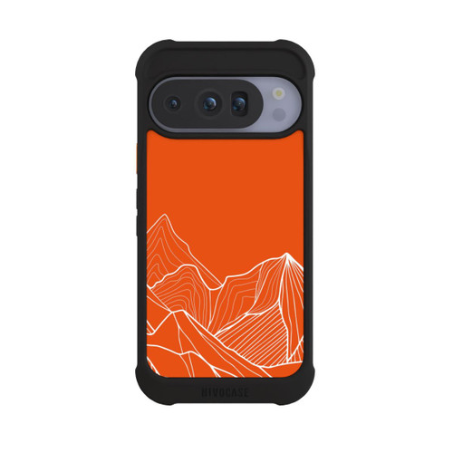 Google Pixel 10 Pro NIVOmax Dessin de contour de montagne orange