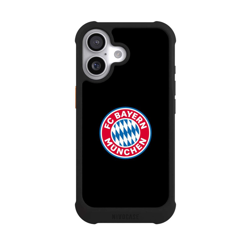 iPhone 17 NIVOmax FCB Logo auf Schwarz