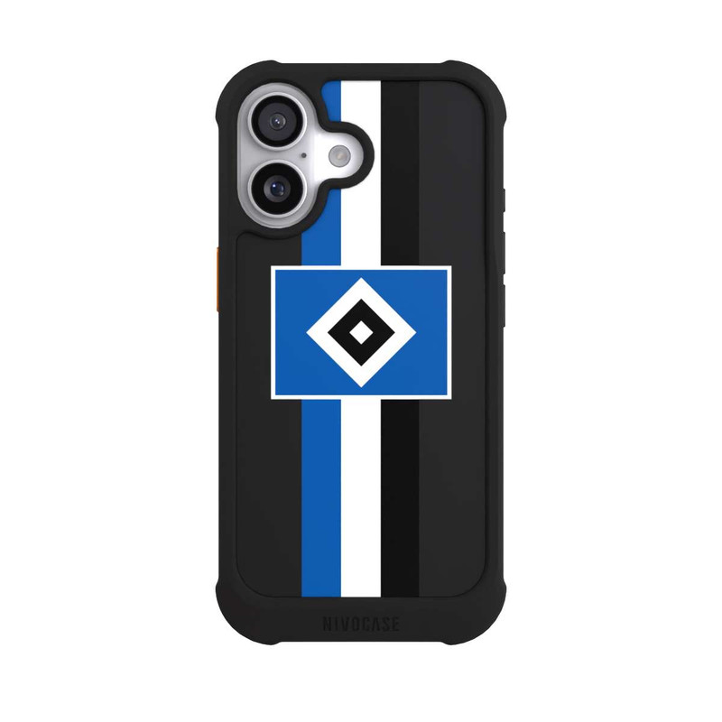 iPhone 17 NIVOmax HSV Streifen - Blau-Weiß-Schwarz - ohne Hintergrund