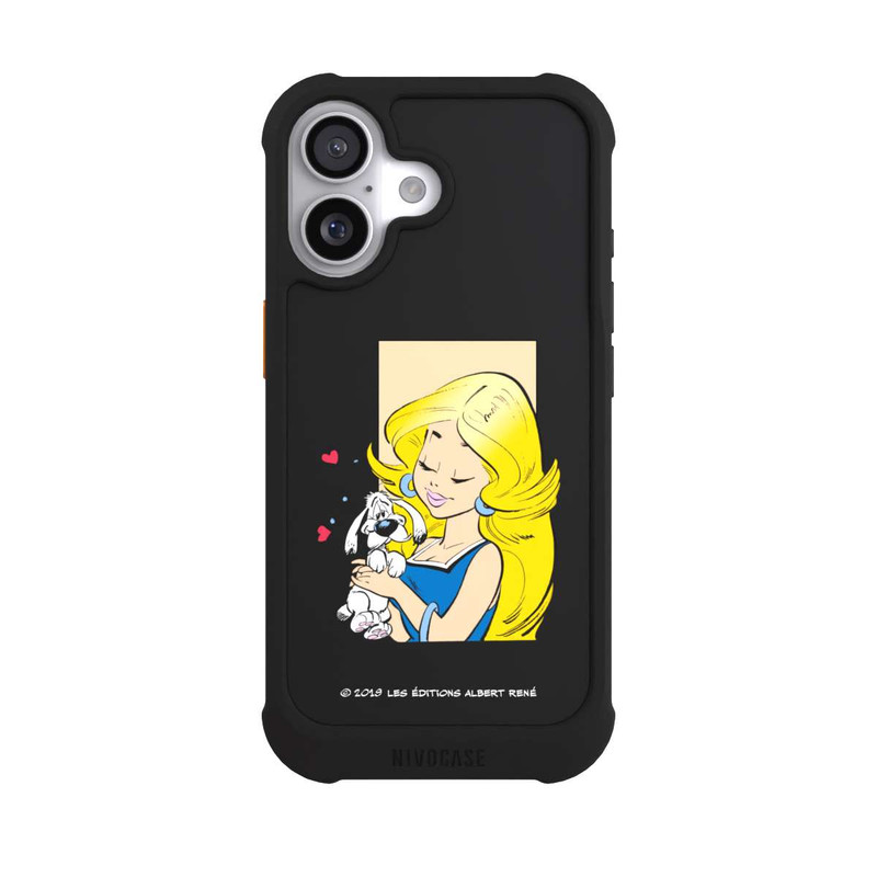 iPhone 17 NIVOmax Falbala et Idéfix Amoureux Transparent