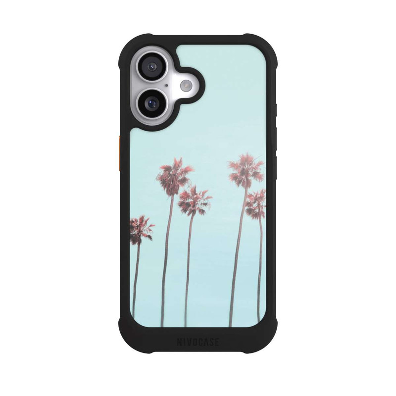 iPhone 17 NIVOmax Paradis des palmiers de plage rose