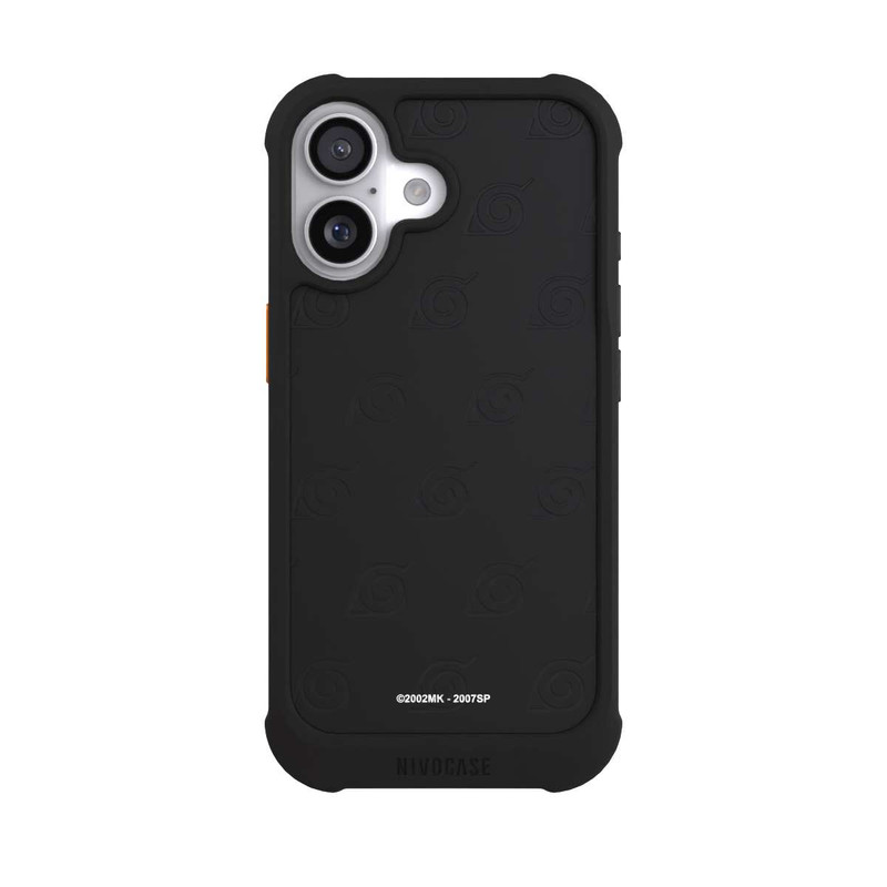 iPhone 17 NIVOmax Schwarzes Konoha-Muster Transparent