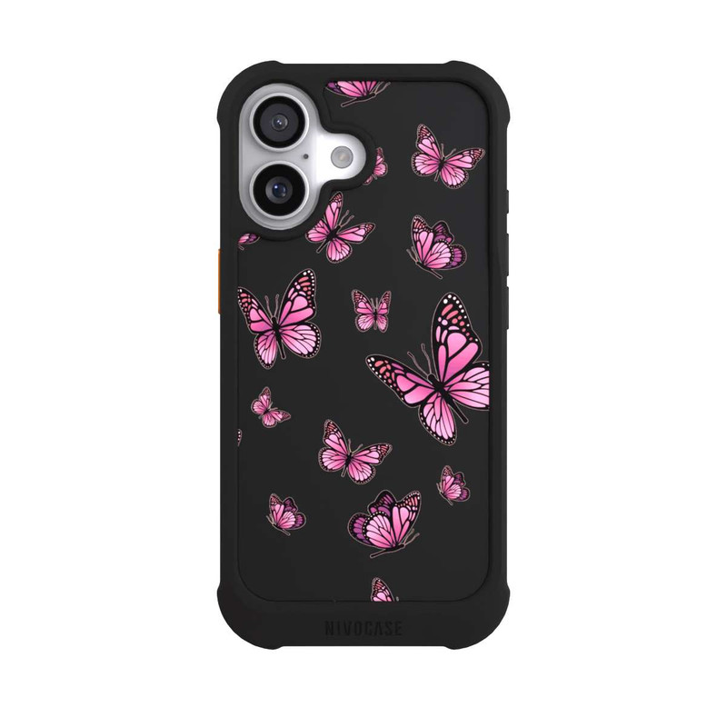 iPhone 17 NIVOmax Butterflies pink