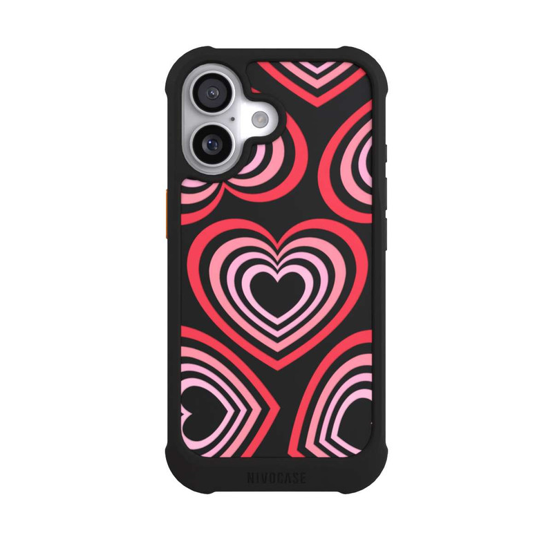 iPhone 17 NIVOmax Hearts Transparent