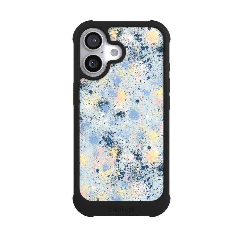 iPhone 17 NIVOmax Ink Dripping Dust Texture Blue