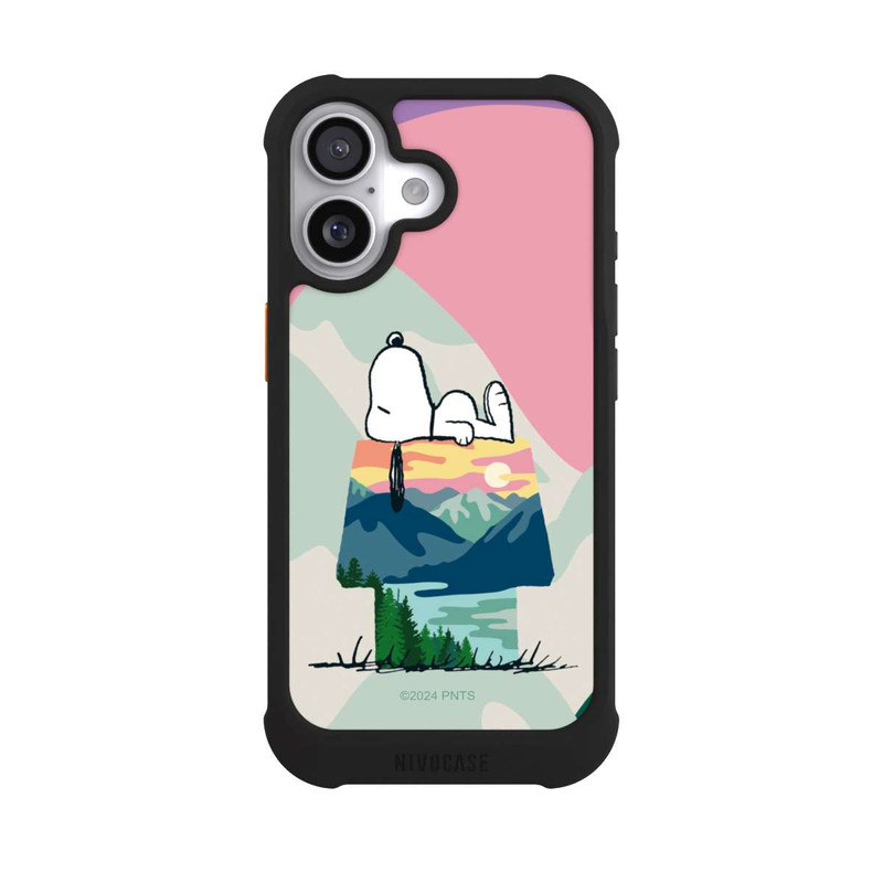 iPhone 17 NIVOmax Snoopy à l'extérieur