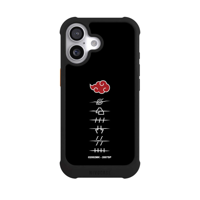 iPhone 17 NIVOmax Akatsuki Mitgliedssymbole Schwarz