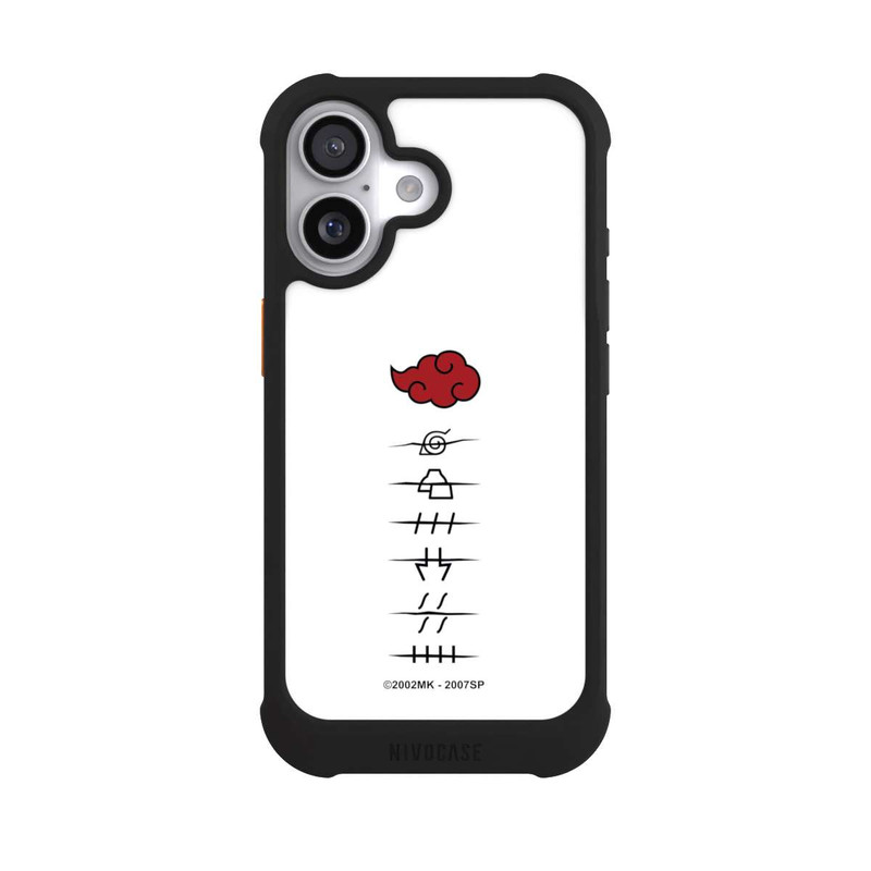 iPhone 17 NIVOmax Symboles blancs des membres d'Akatsuki