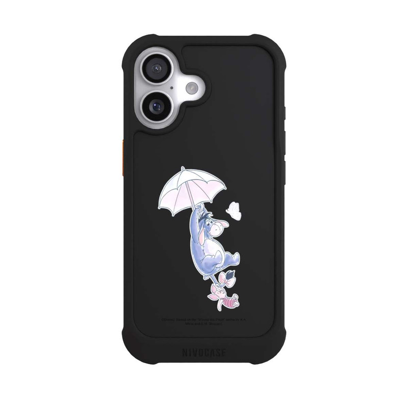 iPhone 17 NIVOmax Winnie Pooh Eeyeore Find Happiness Transparent