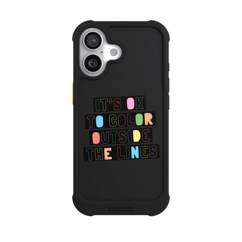 iPhone 17 NIVOmax Color Outside The Line Transparent