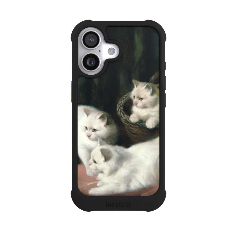 iPhone 17 NIVOmax Three White Angora Kittens