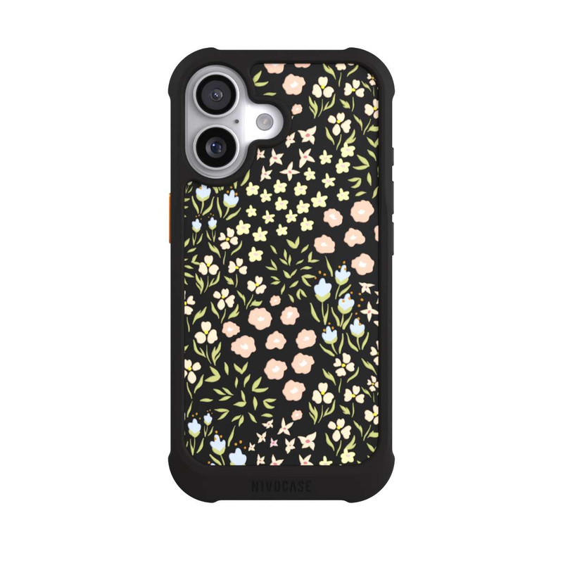iPhone 17 NIVOmax Summer Flowers Pattern Pastel Colors Transparent