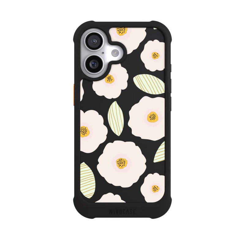 iPhone 17 NIVOmax Simple Pastell Flowers Light Transparent