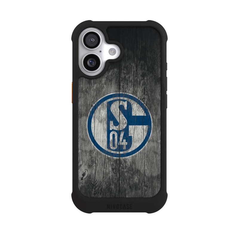 iPhone 17 NIVOmax Schalke 04 Holz Look