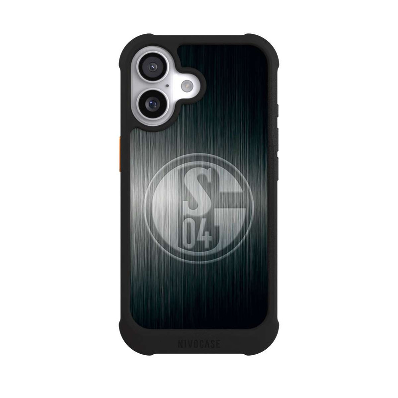 iPhone 17 NIVOmax Schalke 04 Metall Look