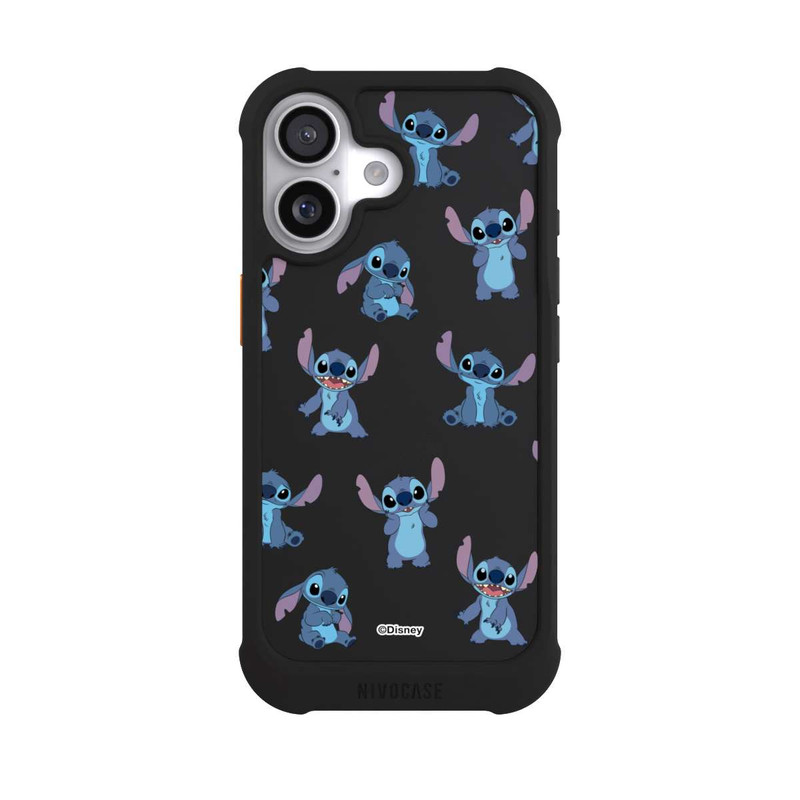 iPhone 17 NIVOmax Stitch Faces Pattern Transparent