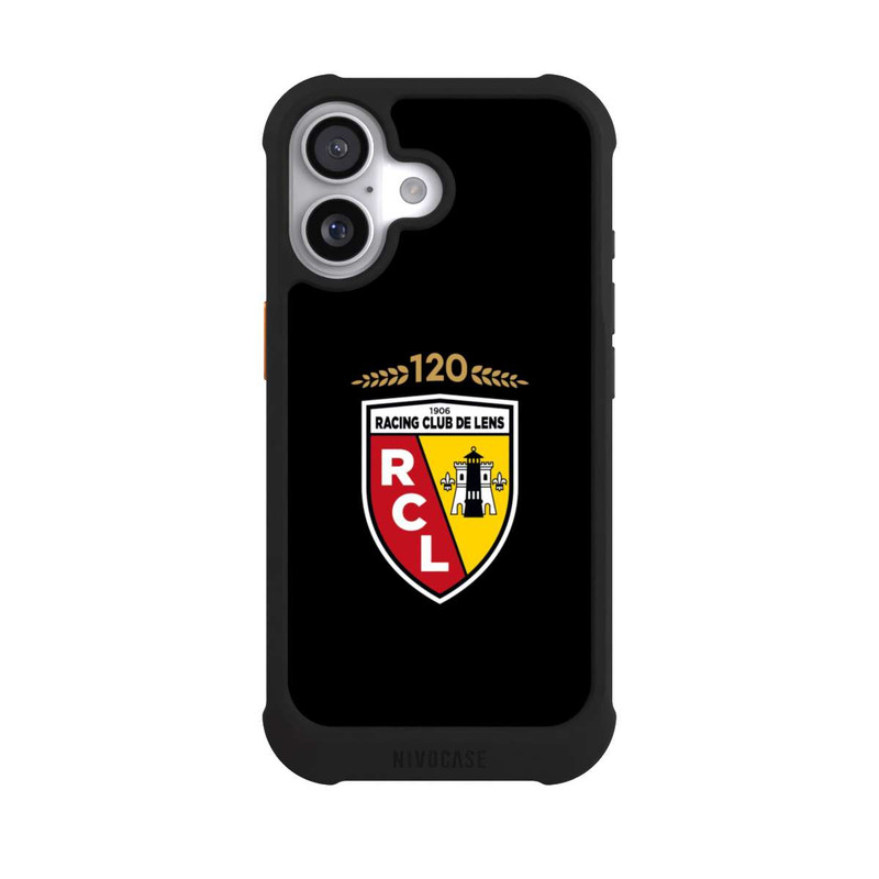 iPhone 17 NIVOmax RC Lens 120 Jahre Jubiläums Logo schwarz