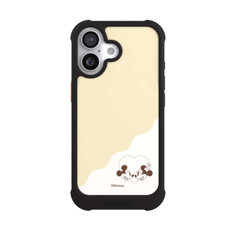 iPhone 17 NIVOmax Mickey and Minnie Love Heart Beige