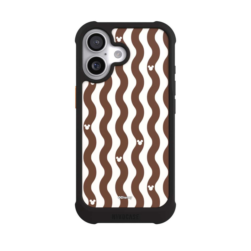 iPhone 17 NIVOmax Mickey Mouse Brown Pattern Waves