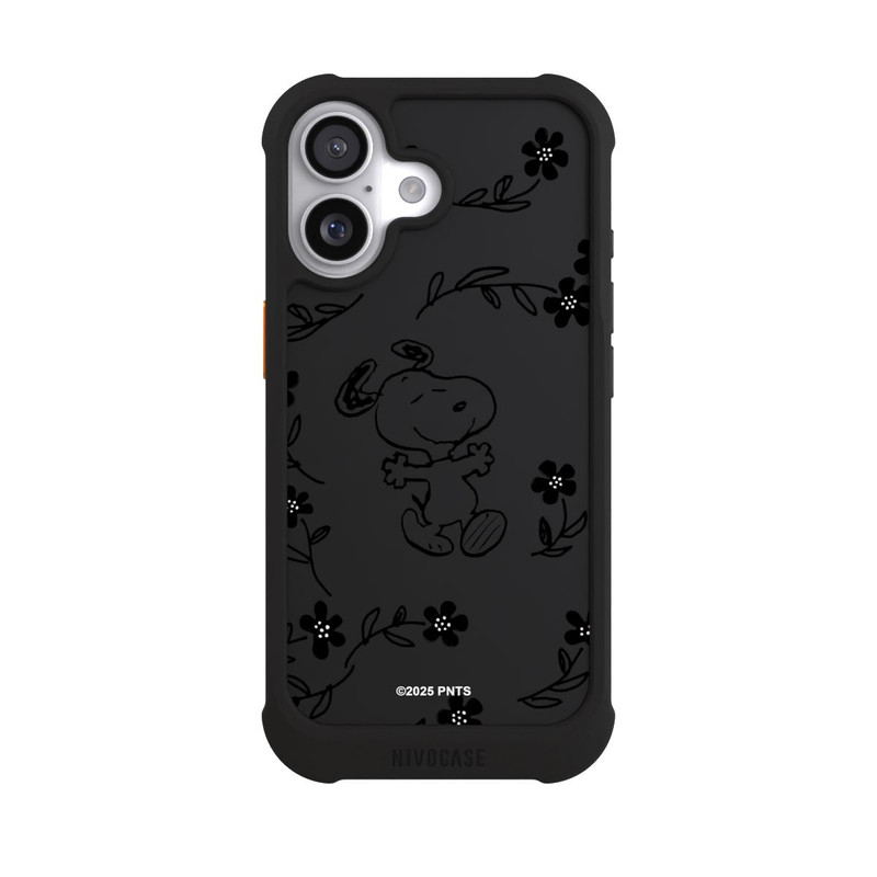 iPhone 17 NIVOmax Snoopy und Flowers Transparent