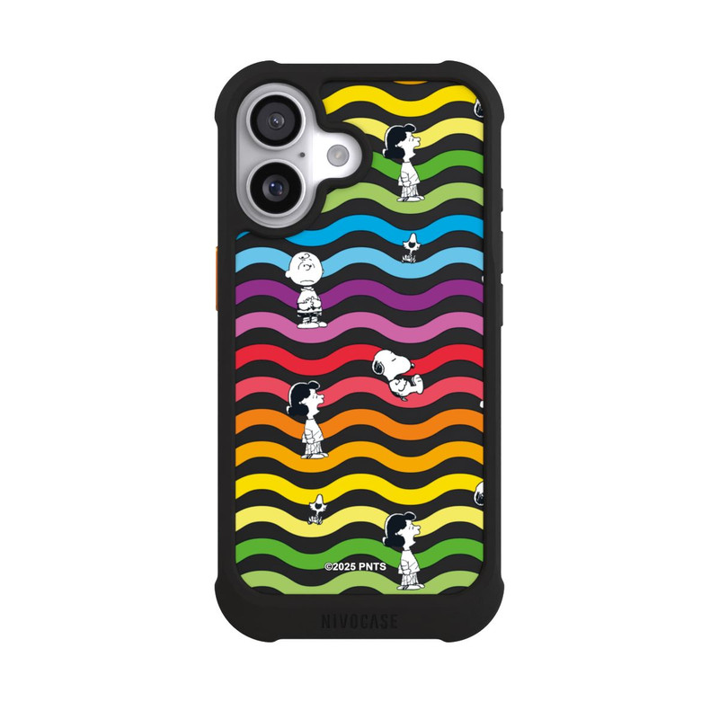 iPhone 17 NIVOmax Snoopy Pattern Rainbow Transparent