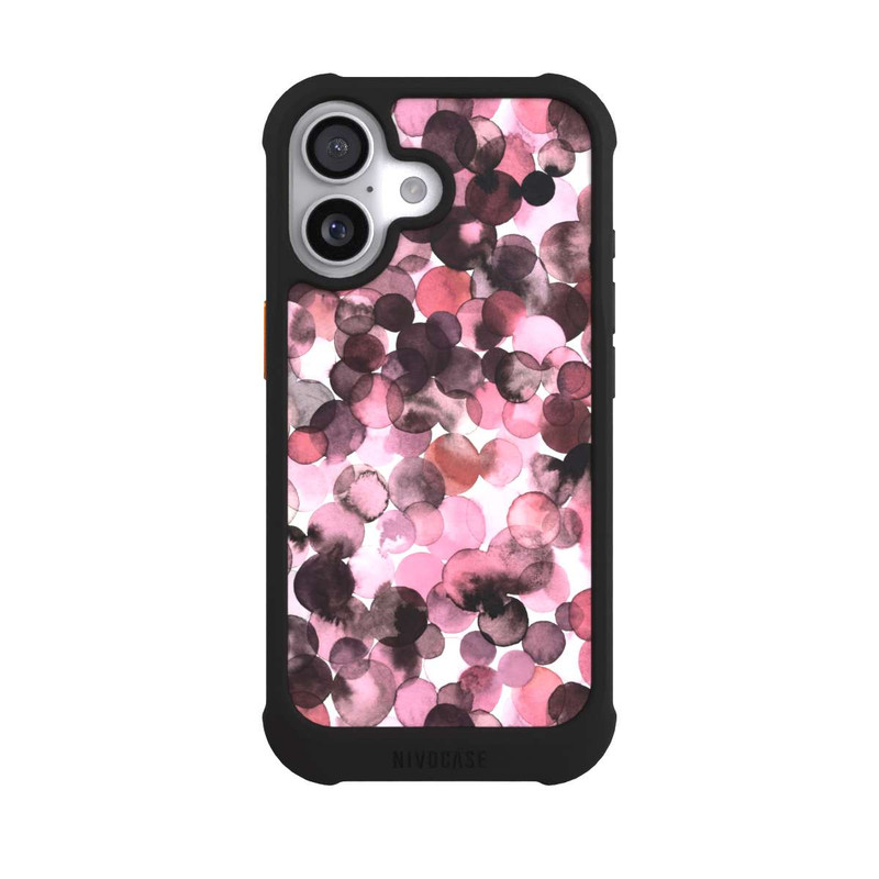 iPhone 17 NIVOmax Purple Dots Watercolor