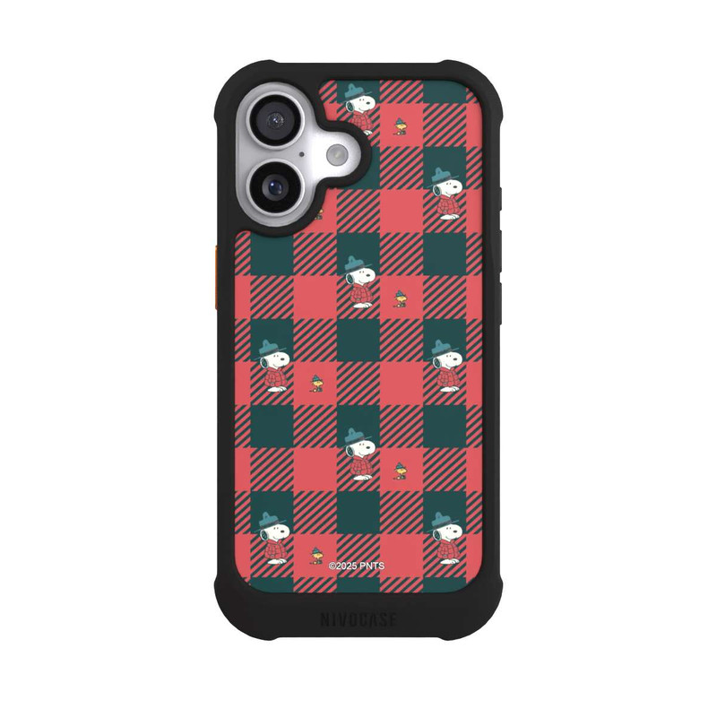 iPhone 17 NIVOmax Peanuts Red Tartan Pattern