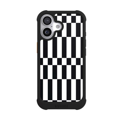  NIVOmax Checked Abstract Bold Black and White Color Block