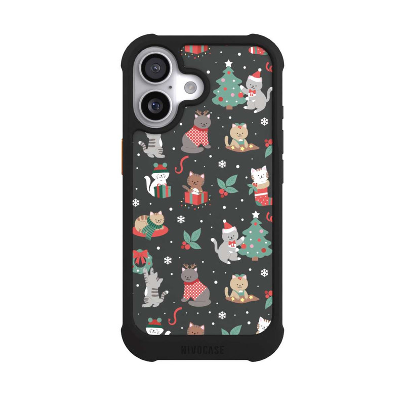iPhone 17 NIVOmax Christmas Festive Cute Holiday Kittens