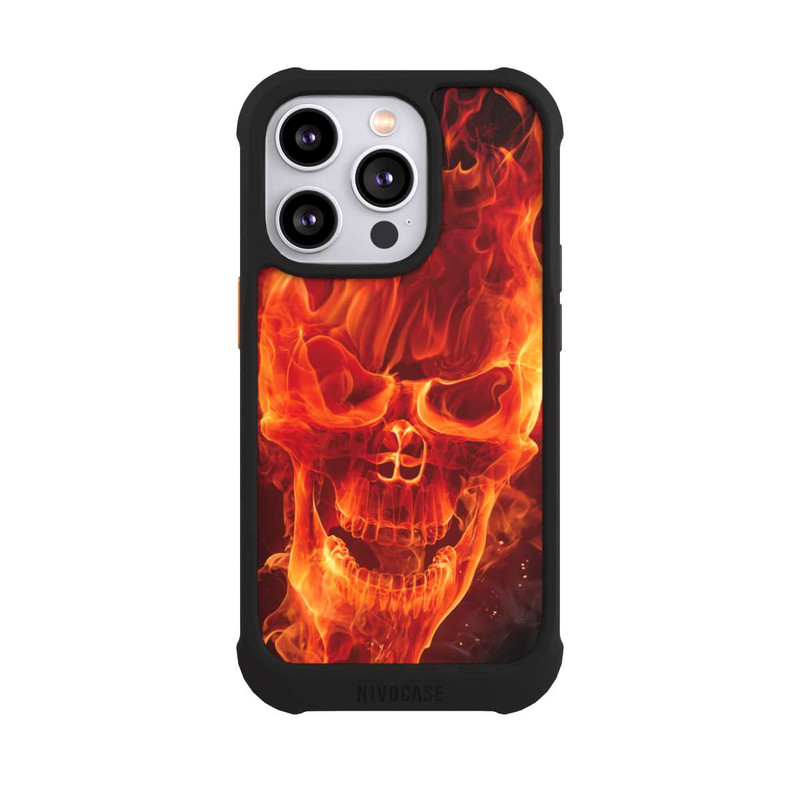 iPhone 14 Pro NIVOmax Crâne en Feu