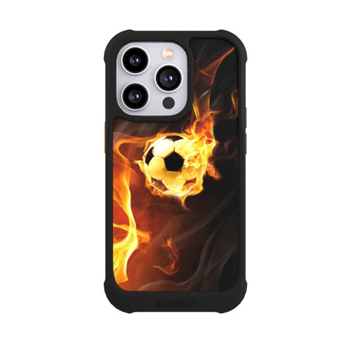 Apple iPhone 14 Pro NIVOmax Fußball in Flammen