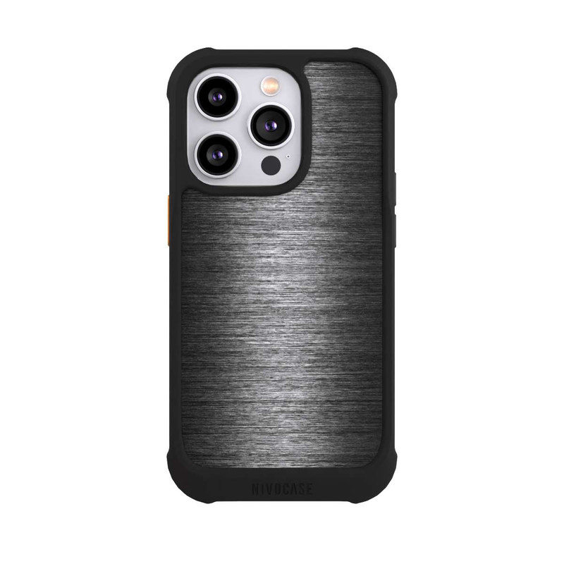 iPhone 14 Pro NIVOmax Metal Look - Anthrazit